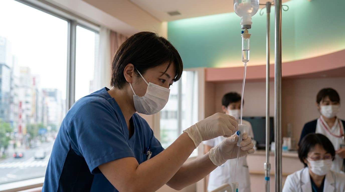 点滴の滴下数計算のイメージ画像
